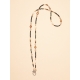 Collier Corinne Agates, Perles d’Eau, Quartz, Perles d'Or Fermoir Diamanté Catherine Michiels TFW24-21 boutique Strasbourg