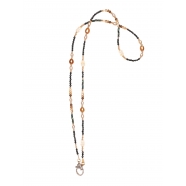 Collier Corinne Agate Perles d’eau Quartz Or Claps diamants TFW24-21 Catherine Michiels