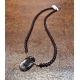 Collier Rêverie Perles d'Agates Noires Perles en Or 14k Pendentif Quartz Rutilé Catherine Michiels TWF24-44 Boutique Strasbourg