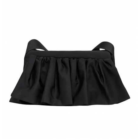 Sac Garisson noir toile plissée Essentiel Antwerp Femme BL30 Boutique strasbourg bag fashion