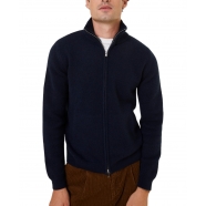 Gilet zippé col montant Navy Cachemire Balthazar 6220137840 Montagut homme vêtement online boutique strasbourg france