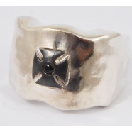 Bague en argent sterling Diamant noir 1p, 0.14ct CAO 2 BIS 1 PROT ST DIX BLK Rosa Maria Jewellery boutique Strasbourg