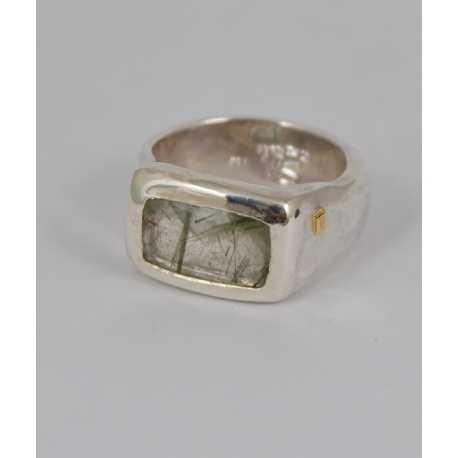 Bague argent Quartz Rutilé Vert NASILA DIX GRN RQTZ Rosa Maria Jewellery boutique Strasbourg concept store bijoux store