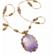 Collier Tibétain Stib Amethyste Light Purple Sharing