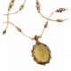 Collier Tibétain Stib Olive Quartz Sharing