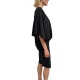 Robe noir courte 1 épaule nue crèpe de soie Rick Owens Femme RP01E 7234 CC 09 Strasbourg Boutique Online Mode Créateur 