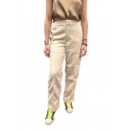 Pantalon jersey Marchive Beige large taille élastiquée Mes Demoiselles Paris Strasbourg Boutique Online Mode 