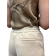 Pantalon jersey Marchive Beige large taille élastiquée Mes Demoiselles Paris Strasbourg Boutique Online Mode 