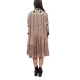 Robe Sand print Incas vieux rose beige courte devant Mes Demoiselles Paris Strasbourg Boutique Online Mode 