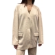 Veste oversize Memple Beige jersey Mes Demoiselles Paris Strasbourg Boutique Online Mode