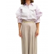 Liquette Sintia coton manches Soufflet Lilas Mes Demoiselles Paris Strasbourg Boutique Online Mode 