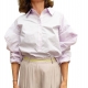 Liquette Sintia coton manches Soufflet Lilas Mes Demoiselles Paris Strasbourg Boutique Online Mode 