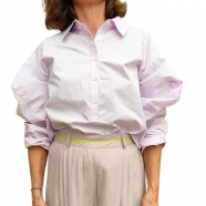 Liquette Sintia coton manches Soufflet Lilas Mes Demoiselles Paris Strasbourg Boutique Online Mode 