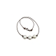 Collier 3 perles d’Eau blanches Perles or 14kt Claps Diamants TFW24-49 Catherine Michiels Bijoux Boutique Strasbourg