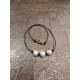 Collier 3 perles d’Eau blanches Perles or 14kt Claps Diamants TFW24-49 Catherine Michiels Bijoux Boutique Strasbourg