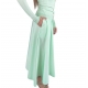 Jupe longue évasée tafetas vert menthe GO097 6067 124 Elisabetta Franchi Femme Boutique Strasbourg skirt vêtement