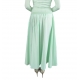 Jupe longue évasée tafetas vert menthe GO097 6067 124 Elisabetta Franchi Femme Boutique Strasbourg skirt vêtement