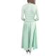 Jupe longue évasée tafetas vert menthe GO097 6067 124 Elisabetta Franchi Femme Boutique Strasbourg skirt vêtement