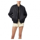 Bomber Noir logo ton sur ton GB01D 110 Elisabetta Franchi femme blouson boutique Strasbourg vêtement fashion online shop