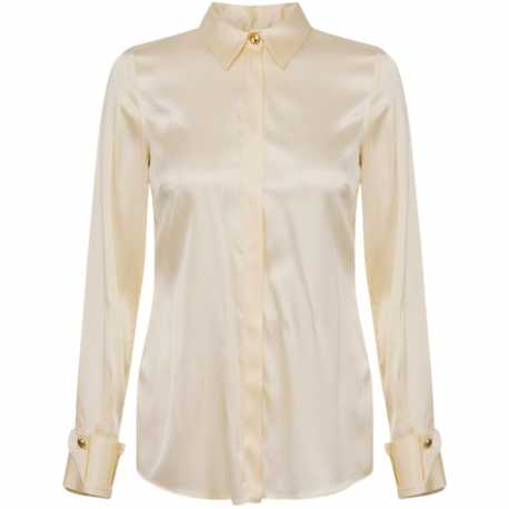 Chemisier soie stretch Jaune Limonade CA101 3278 DC7 Elisabetta Franchi