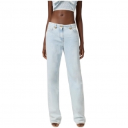 Jeans droit blanchi Light blu PJ94I 192 Elisabetta Franchi