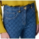 Jeans brut logo slim Blue Vintage Coton stretch PJ95N 139 Elisabetta Franchi Femme boutique Strasbourg vêtement mode