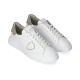 Sneakers Temple Cuir blanc spolier Gris cuir BTLU VD21 Philippe Model Homme boutique baskets Strasbourg fashion online