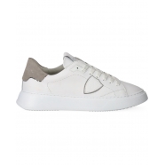 Sneakers Temple Cuir blanc spolier Gris cuir BTLU VD21 Philippe Model Homme