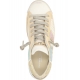 Sneakers Paris Patch cuir blanc glitter gold vert serpent Philippe Model Femme PRLD VYX3