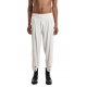 Pantalon lin viscose lèger Ecru boutons avant bas M1012 La Haine Inside Us Homme Boutique Strasbourg avant garde mode