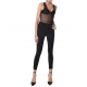 Pantalon tailleur Skinny Techno Stretch Noir LW634 La Haine Inside Us Femme Strasbourg Boutique Online Mode Créateur 