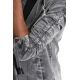 Blouson marmorisé gris boutons biais capuche M1039 La Haine Inside Us Homme La Haine Inside Us Homme Boutique Strasbourg