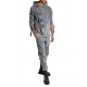 Blouson marmorisé gris boutons biais capuche M1039 La Haine Inside Us Homme La Haine Inside Us Homme Boutique Strasbourg