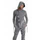 Blouson marmorisé gris boutons biais capuche M1039 La Haine Inside Us Homme La Haine Inside Us Homme Boutique Strasbourg