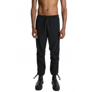 Pantalon coton lin noir plis genous gros lien taille et bas M1053 La Haine Inside Us Homme Boutique Strasbourg Online Mode