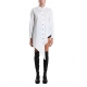 Chemise Popeline de coton asymétrique Blanc LW913 La Haine Inside Us Femme Boutique Online Strasbourg fashion avantgarde 