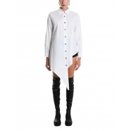 Chemise Popeline de coton asymétrique Blanc LW913 La Haine Inside Us Femme Boutique Online Strasbourg fashion avantgarde 