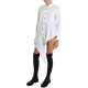 Chemise Popeline de coton asymétrique Blanc LW913 La Haine Inside Us Femme Boutique Online Strasbourg fashion avantgarde 