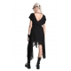 Robe Asymmetric Georgette Noire W5004 La Haine Inside Us Femme Boutique Online Strasbourg fashion avant garde mode