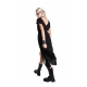 Robe Asymmetric Georgette Noire W5004 La Haine Inside Us Femme Boutique Online Strasbourg fashion avant garde mode