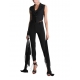  Gilet tailleur noir georgette stretch GILET Skinny La Haine Inside Us Femme W5114 Boutique Strasbourg fashion avant garde