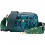 Sac Lily python vert Prairie vert turquoise 3829 Claris Virot Femme Strasbourg Boutique online bag woman fashion