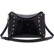 Sac Gaia python noir bijoux nacre 3826 Claris Virot Femme Strasbourg Boutique online bag woman fashion