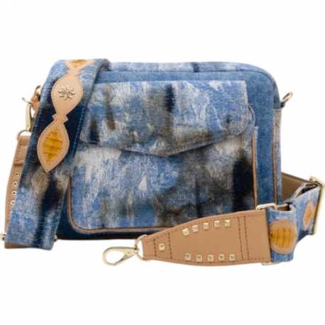 Sac Big Charly tissus Denim Vintage 3817 Claris Virot Femme Strasbourg Boutique online bag woman fashion