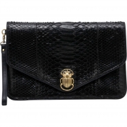 Pochette Alicia python noir 3609 Claris Virot bag fashion mode Strasbourg