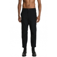 Pantalon noir rayé blanc lin coton plis genou M1075 La Haine Inside Us Homme Strasbourg Boutique Online Mode Créateur 