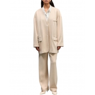 Veste oversize Memple Beige jersey Mes Demoiselles Paris Strasbourg Boutique Online Mode