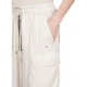 Pantalon large Cargo satin Blanc cassé Dinge Cargo bella Rick Owens Femme RP01E 7327 SCH 41 Strasbourg Boutique Online 