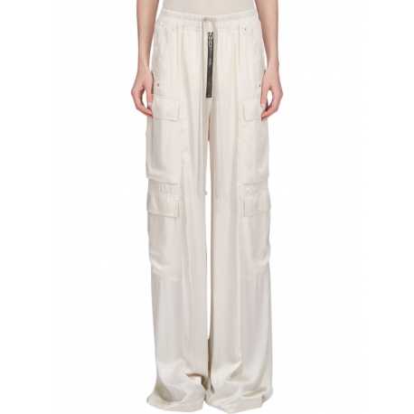 Pantalon large Cargo satin Blanc cassé Dinge Cargo bella Rick Owens Femme RP01E 7327 SCH 41 Strasbourg Boutique Online 