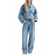 Blouson jeans court Hespero cropped jeans Aqua Blue Essentiel Antwerp Femme AB08 boutique Strasbourg mode fashion